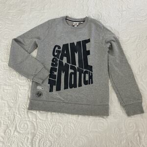 Lacoste Long Sleeve Game Set Match Graphic Sweatshirt Size S - SH3346